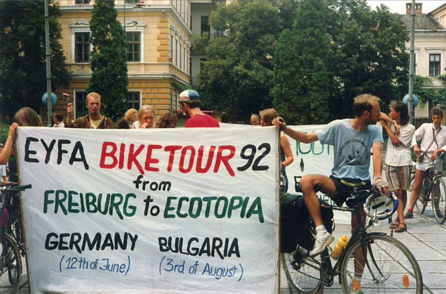 Az EYFA-val később is megmaradó kapcsolat egyik akciója, az Ecotopia zöld kerékpártúrán való részvétel